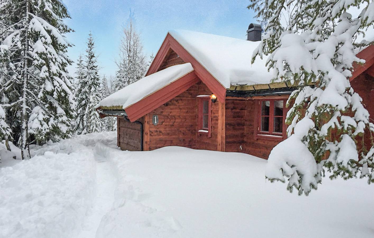 Feriehus for 10 personer med have in Lardal