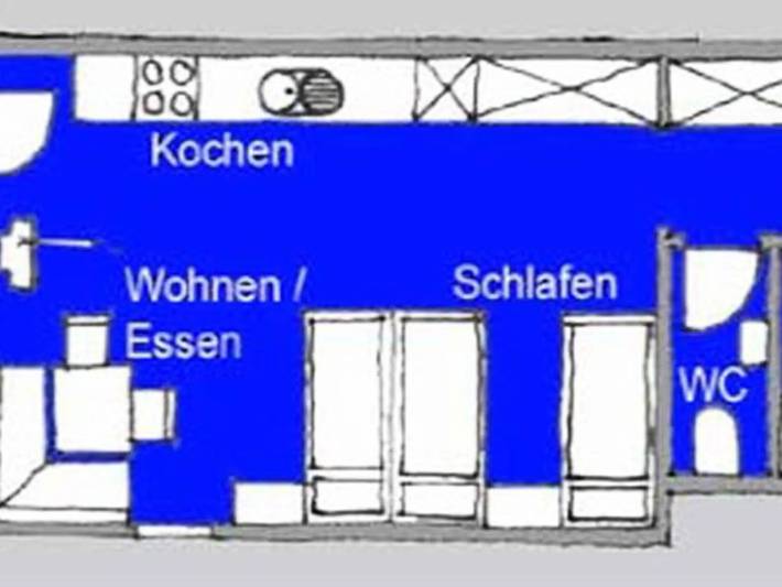 Vakantieappartement voor 3 personen, met balkon - 1