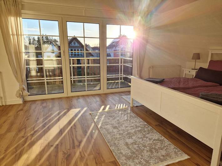 Ferienhaus für 5 Personen, mit Balkon und Terrasse sowie Garten