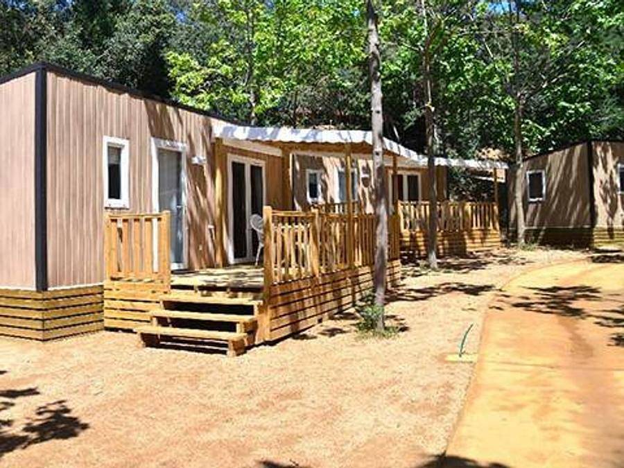 Camping Sea Green Cala Llevado  - Mobilhome 6 personas - Confort | 3 Dormitorios | 6 Pers | Terraza elevada | 1 Baño | Aire acondicionado in Santa Maria de Llorell, Tossa de Mar