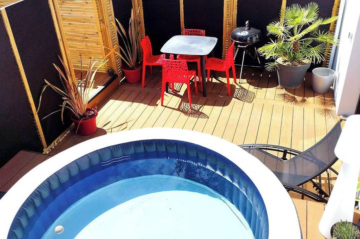 Appartement de vacances pour 3 personnes, avec jacuzzi à Bidart