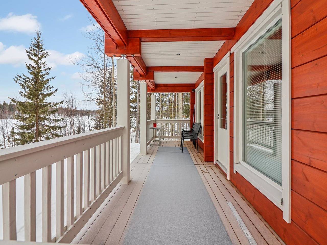 Huvila tornionjoen rannalla in Lappland