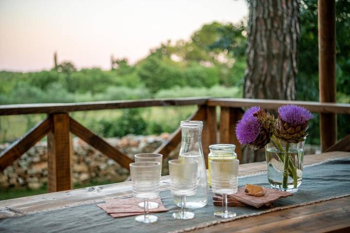 Tente pour 4 personnes, avec piscine et vue ainsi que jardin et terrasse, animaux acceptés en Croatie - 3