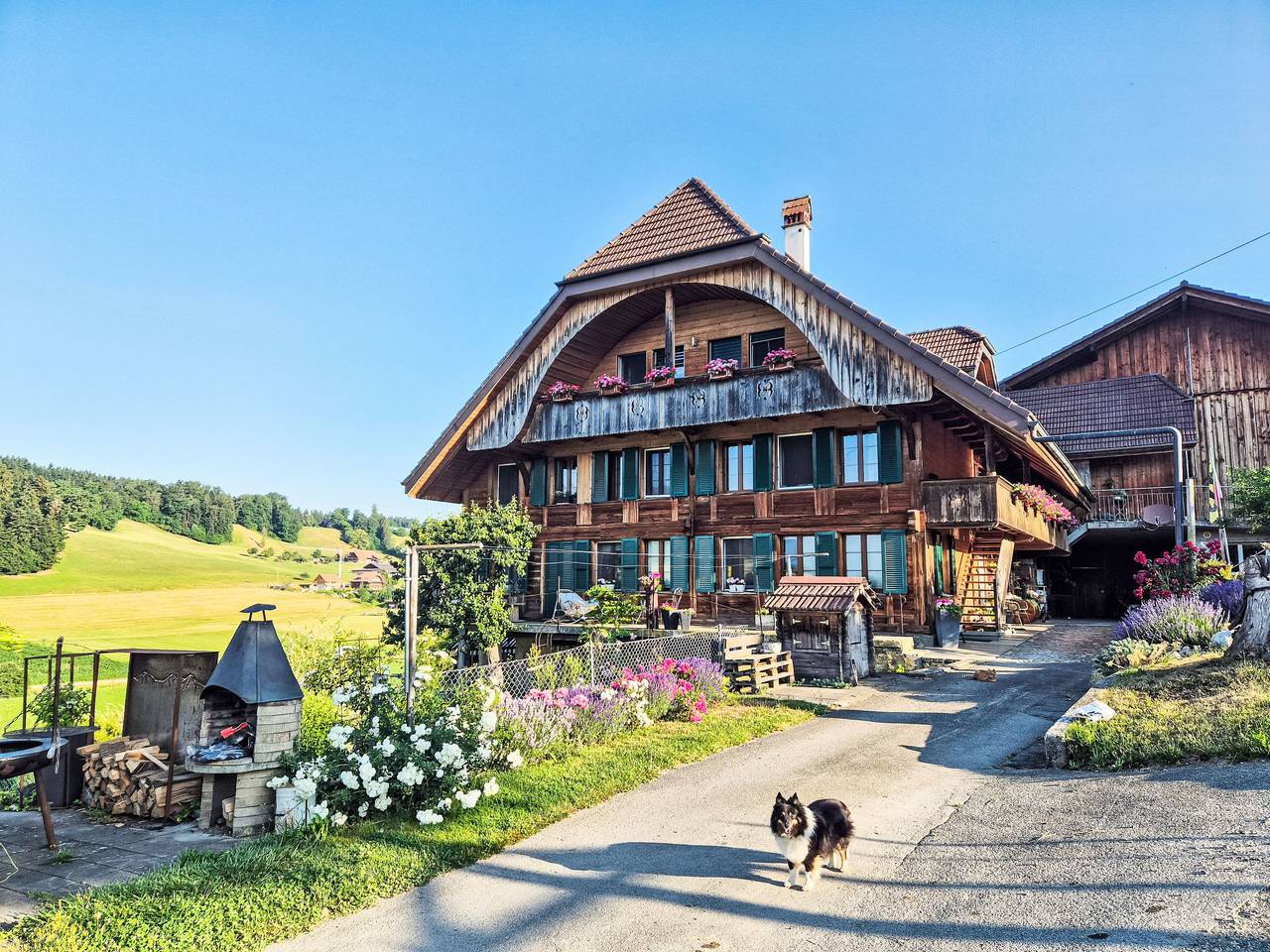 Apartamento entero, Hof Schürweid in Uttigen, Oberland (Berna)