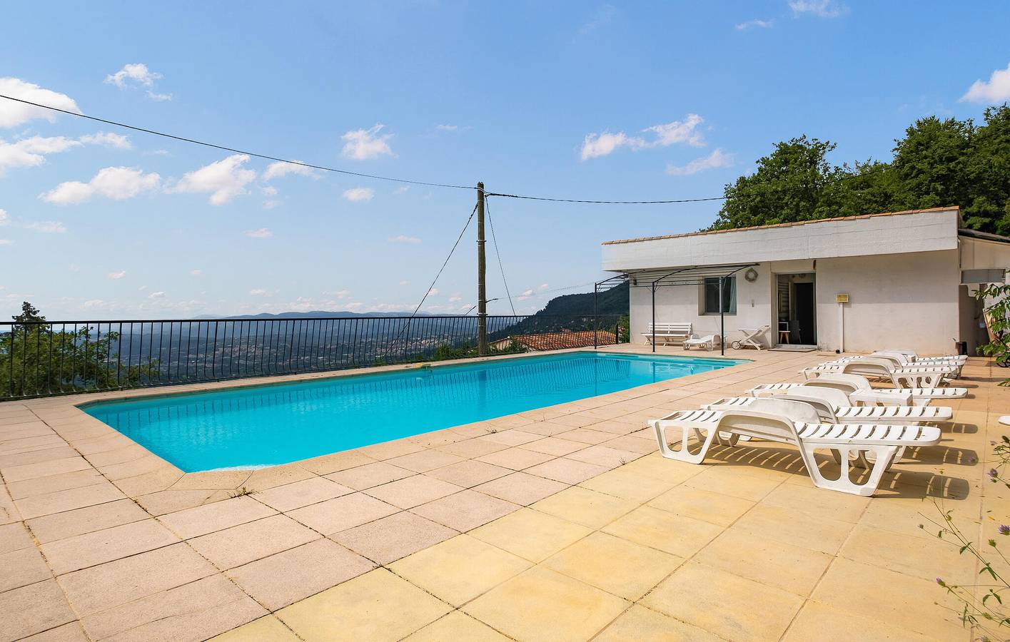 Apartment mit Meerblick, Pool, Terrasse und Parkplatz in Grasse, Cannes und Umgebung