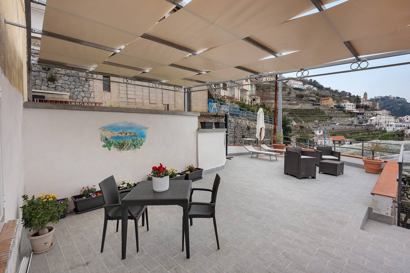 Ferienhaus 'La Volta Amalfi Coast' mit Meerblick, Wlan und Klimaanlage in San Michele (Salerno), Amalfiküste