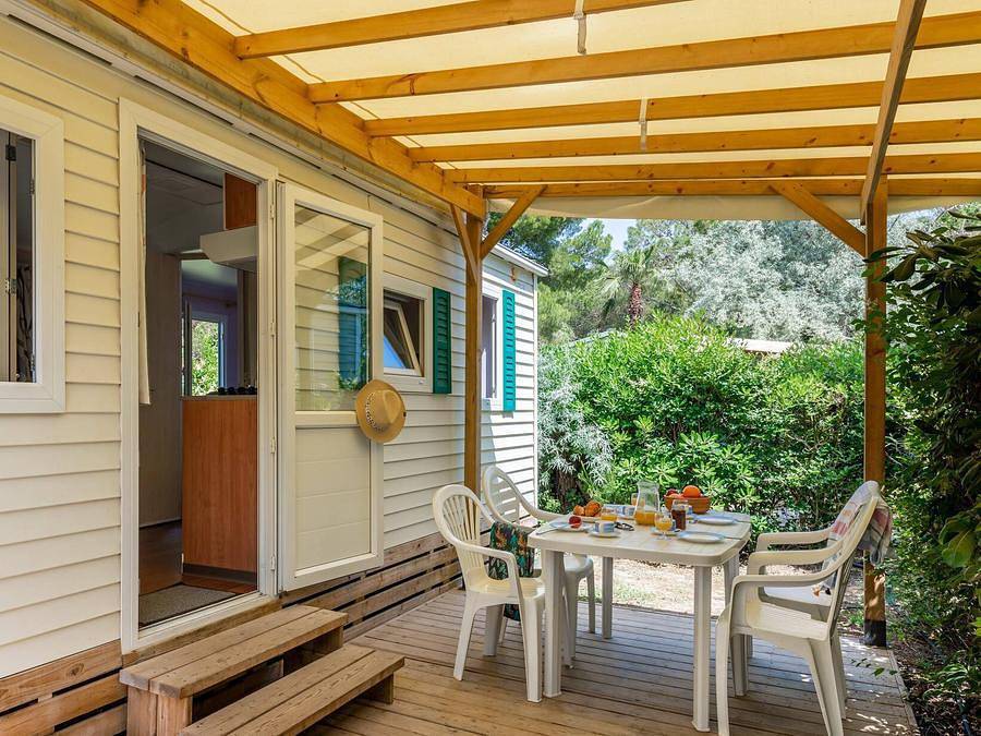 Camping La Palmeraie - Bungalow 4 personen - Classic | 2 Schlafz. | Einzelne Terrasse in Torreilles, Côte d'Améthyste