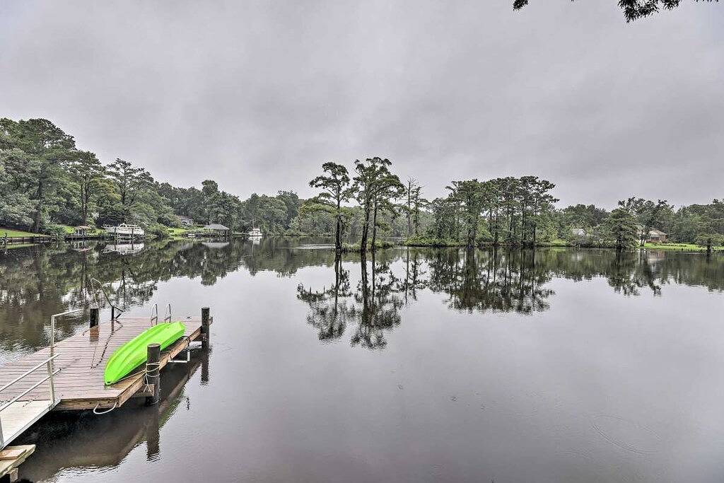 The Sanderling Tiny Cabin Water Access/Private Shared dock in Brices Creek, Pamlico Sound