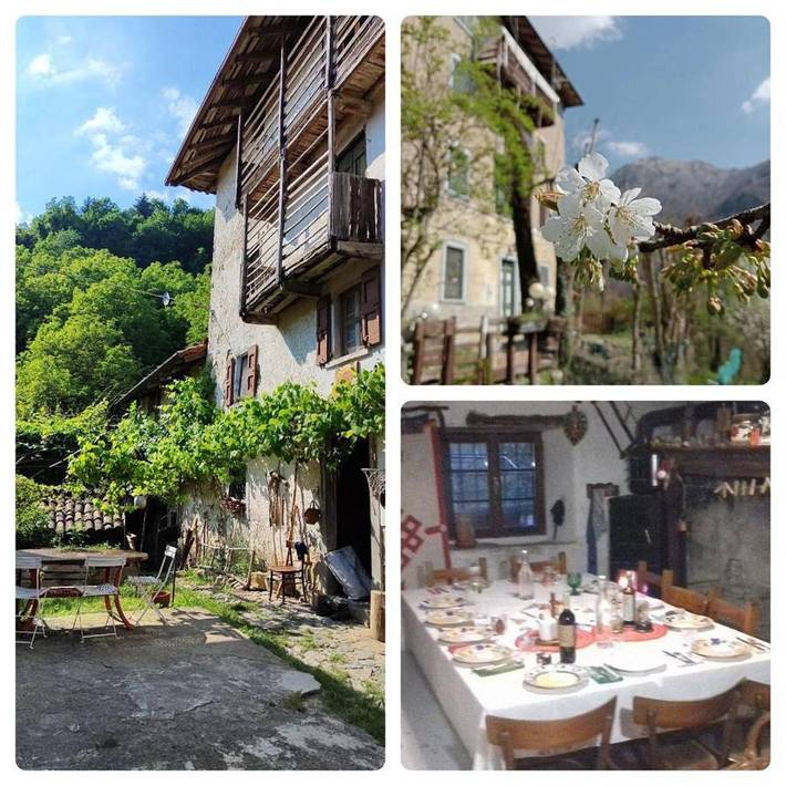 Location de vacances pour 3 personnes, avec Terrasse ainsi que Jardin et Vue à San Giovanni Bianco