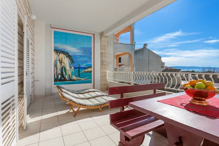 Ferienwohnung für 4 Personen, mit Balkon/Terrasse in Tucepi