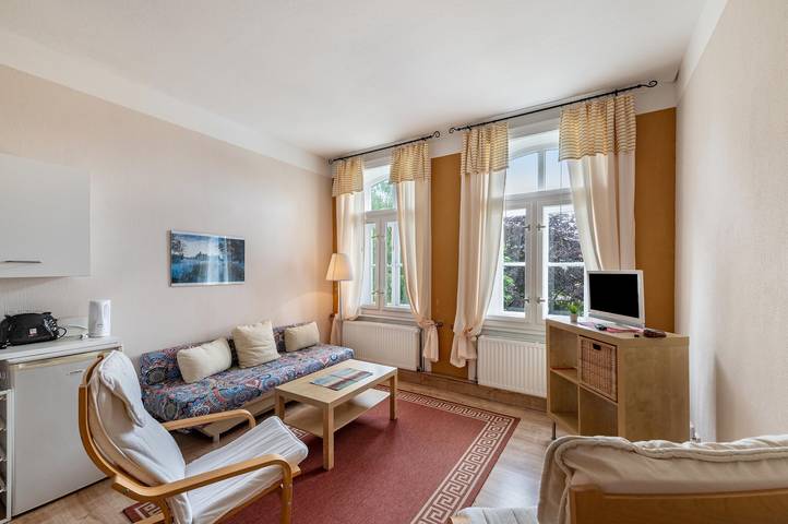 Ferienwohnung für 6 Personen, mit Sauna und Garten in Krakow am See