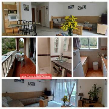 Gîte pour 2 personnes, avec jardin et terrasse, animaux acceptés à Hyeres