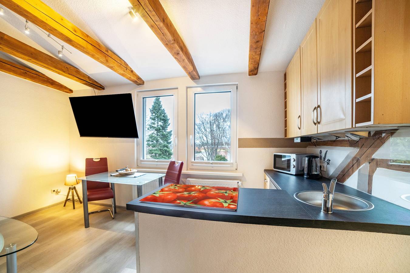 Ganze Wohnung, Ferienwohnung 'Im Harzer Vogelnest Meisennest' mit Bergblick und Wlan in Bad Harzburg, Harzvorland