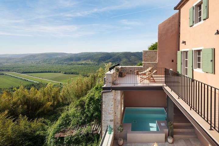 Ferienhaus für 8 Personen, mit Terrasse und Pool sowie Sauna und Ausblick in Motovun - 3