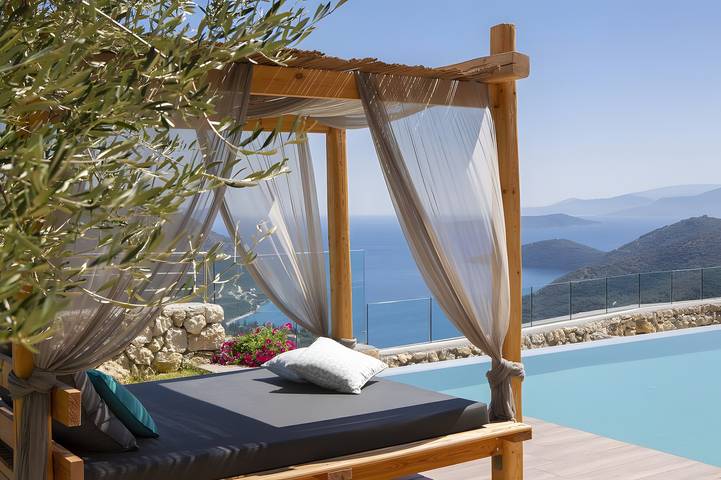 Villa with pool for 8 people, with garden, child-friendly in Lefkada