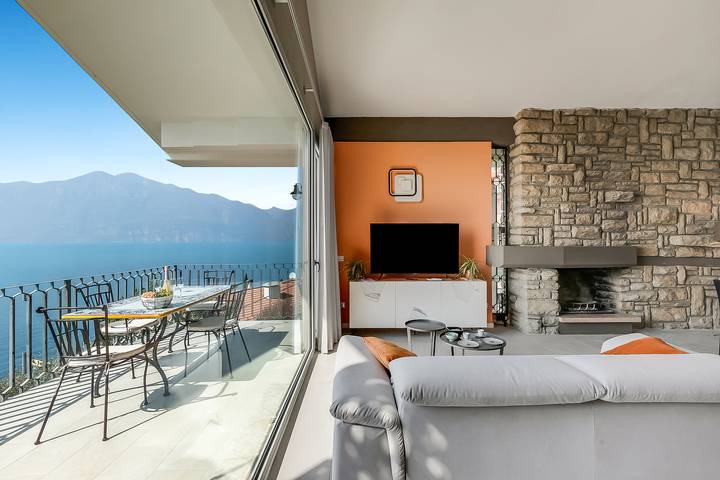 Ferienhaus für 4 Personen, mit Balkon und Pool sowie Seeblick, kinderfreundlich am Gardasee - 4