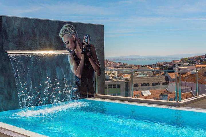 Casa rural con piscina para 2 personas, con Terraza además de Jardín y Piscina en Lisboa