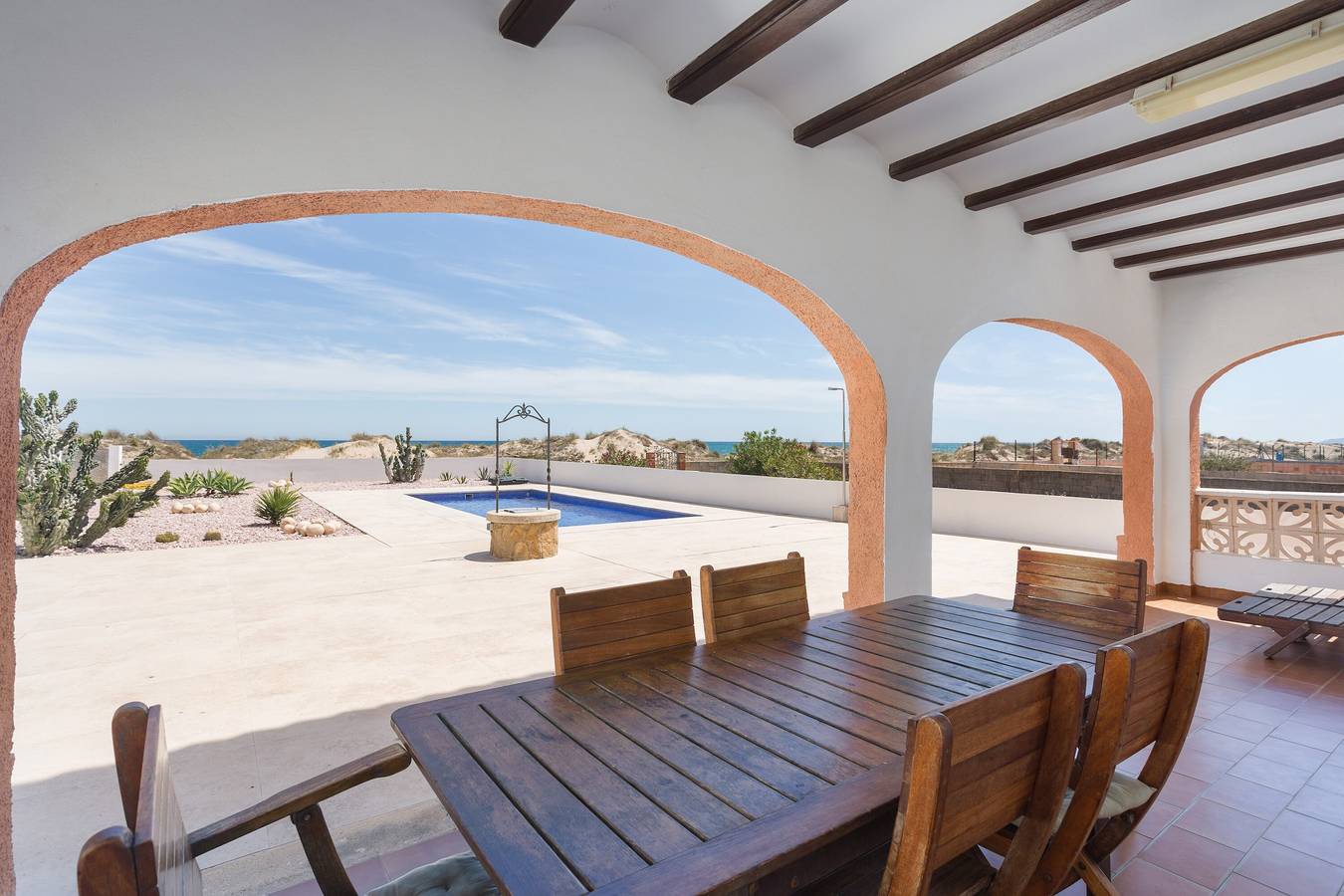 Ferienhaus 'Villa Rosa 1' mit Meerblick, Wlan und Klimaanlage in Oliva, Costa Blanca