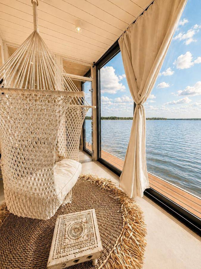 Bohéa Spa Hausboot mit Sauna und Kamin in Speicherow, Schwielochsee