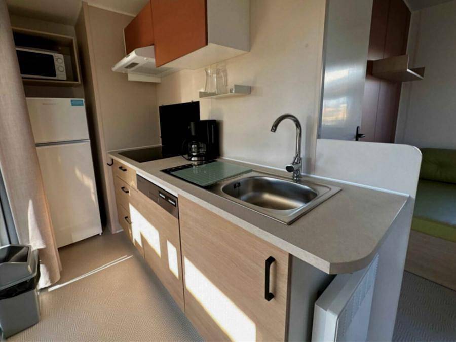 Camping Paradis - La Croix L'abbé - Mobilhome 4 personas - Confort mobil-home 2 habitaciones 4 pers in Saint-Valery-sur-Somme, Región de Abbeville