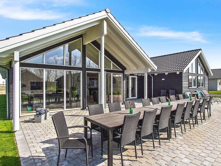 Ferienhaus für 18 Personen, mit Terrasse und Pool, kinderfreundlich in Olpenitz
