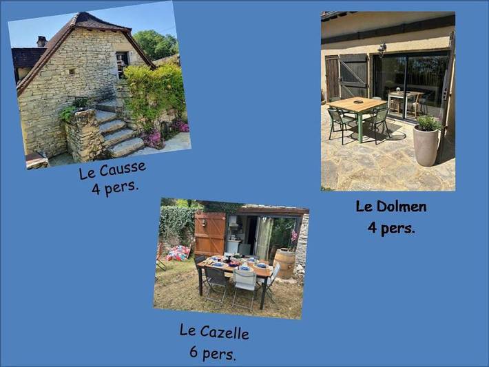 Location de vacances pour 4 personnes, avec jardin et vue ainsi que bassin pour enfant et piscine à Saint-Chels - 2
