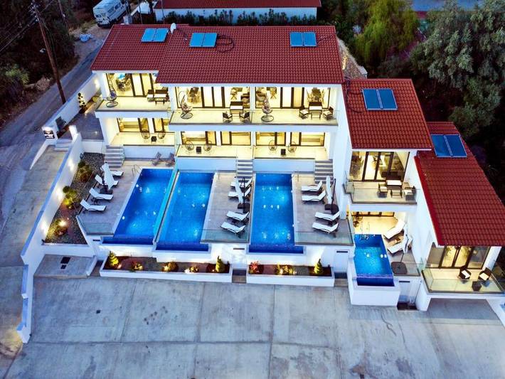Διαμερίσματα διακοπών για 5 άτομα, με Θέα στον ωκεανό και Μπαλκόνι καθώς και Ταράτσα στο Περιγιάλι