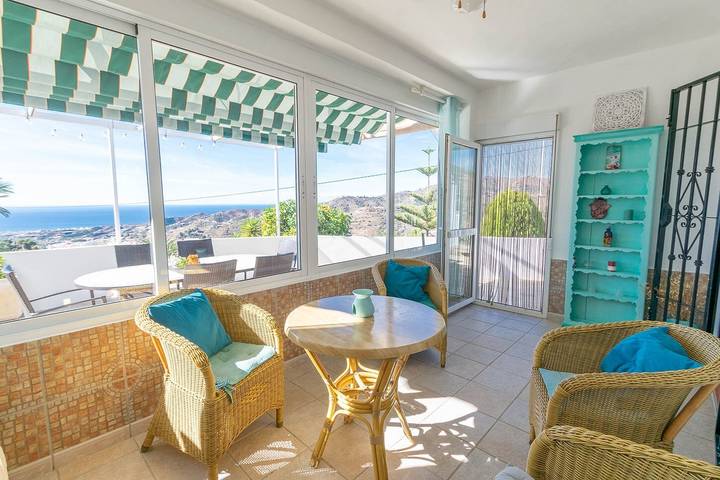 Villa "Casa La Paz" mit Meerblick, Pool und WLAN in Torrox, Costa del Sol