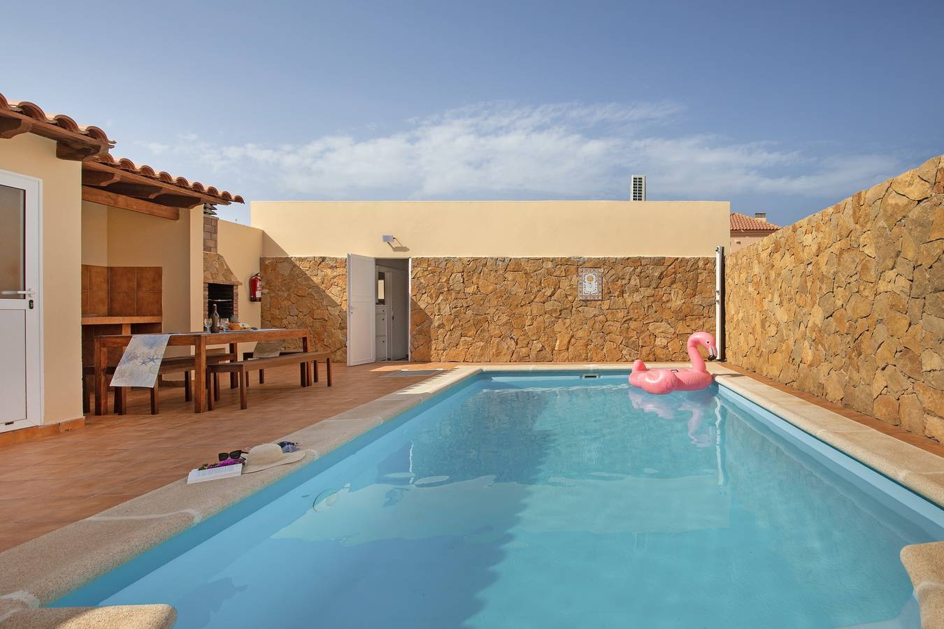 Maison de vacances 'Seguidilla Relax' avec vue sur la montagne, Wi-Fi et climatisation in Gran Tarajal, Fuerteventura