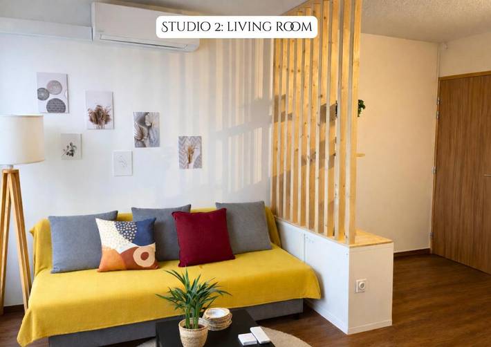 Appartement de vacances pour 3 personnes, avec jardin