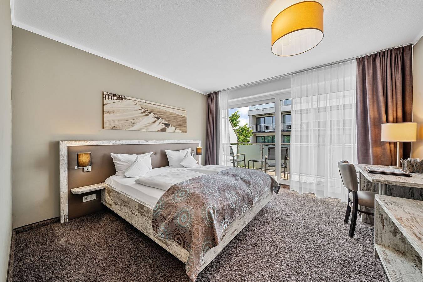 Doppelzimmer 6 mit Landblick in St. Peter-Bad, St. Peter-Ording