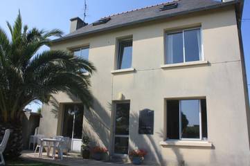 Hôtel pour 5 personnes, avec jardin et terrasse, animaux acceptés dans Plage du Ruguel