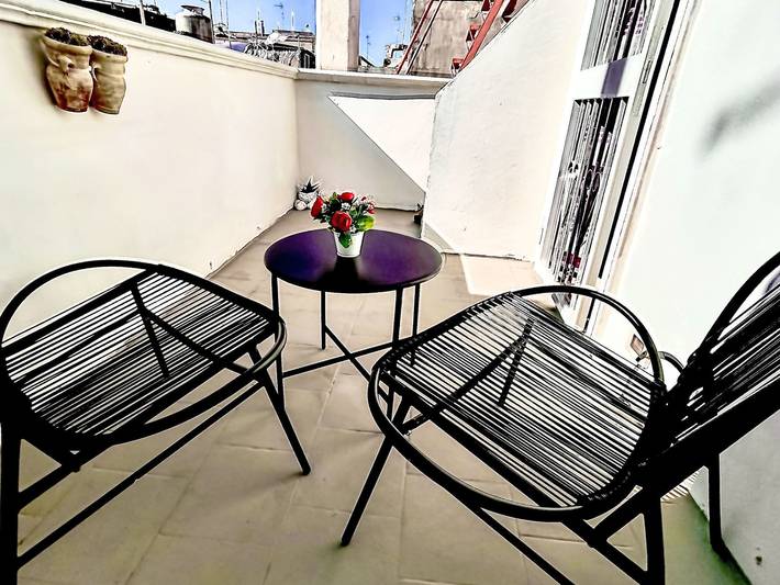 Ferienhaus für 2 Personen, mit Balkon und Terrasse