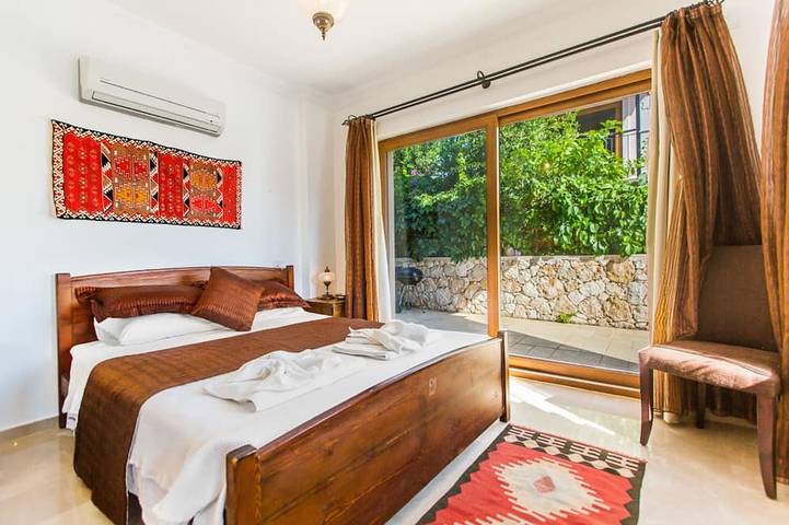 Luxus 5-Bett-Villa, inc. ein Nebengebäude Wohnung, lge beheizten Pool und großer Meerblick in Kaş, Provinz Antalya