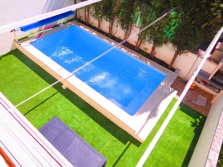 Chalet para 12 personas, con balcón y piscina en Oporto