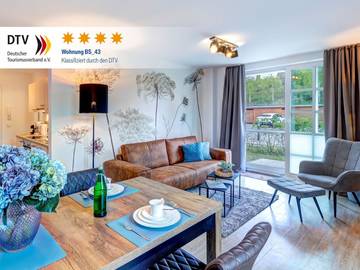 Ferienwohnung für 4 Personen, mit Terrasse und Sauna in Benz