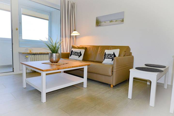 Ferienwohnung für 3 Personen, mit Balkon und Sauna in Sahlenburg