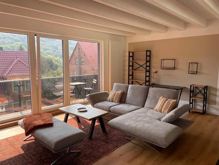 Ferienwohnung für 3 Personen, mit Balkon in Weißenfels