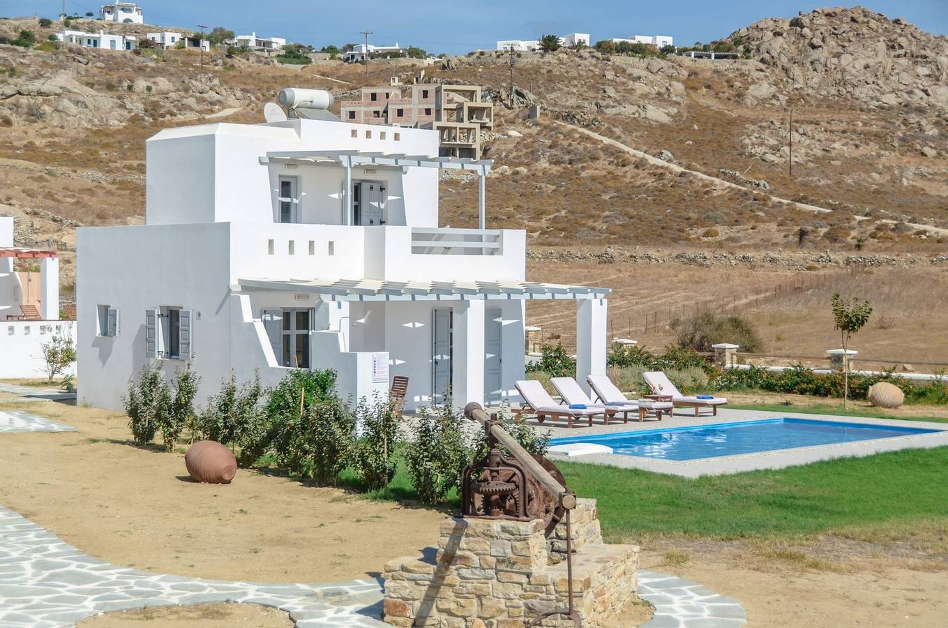 Dazzling Naxos Villa | Villa Eleusis | 2 Bedrooms| Private Pool | Veranda with Outdoor Furniture | Beautiful Sea View | Parking Area | Mikri Vigla in Cyclades