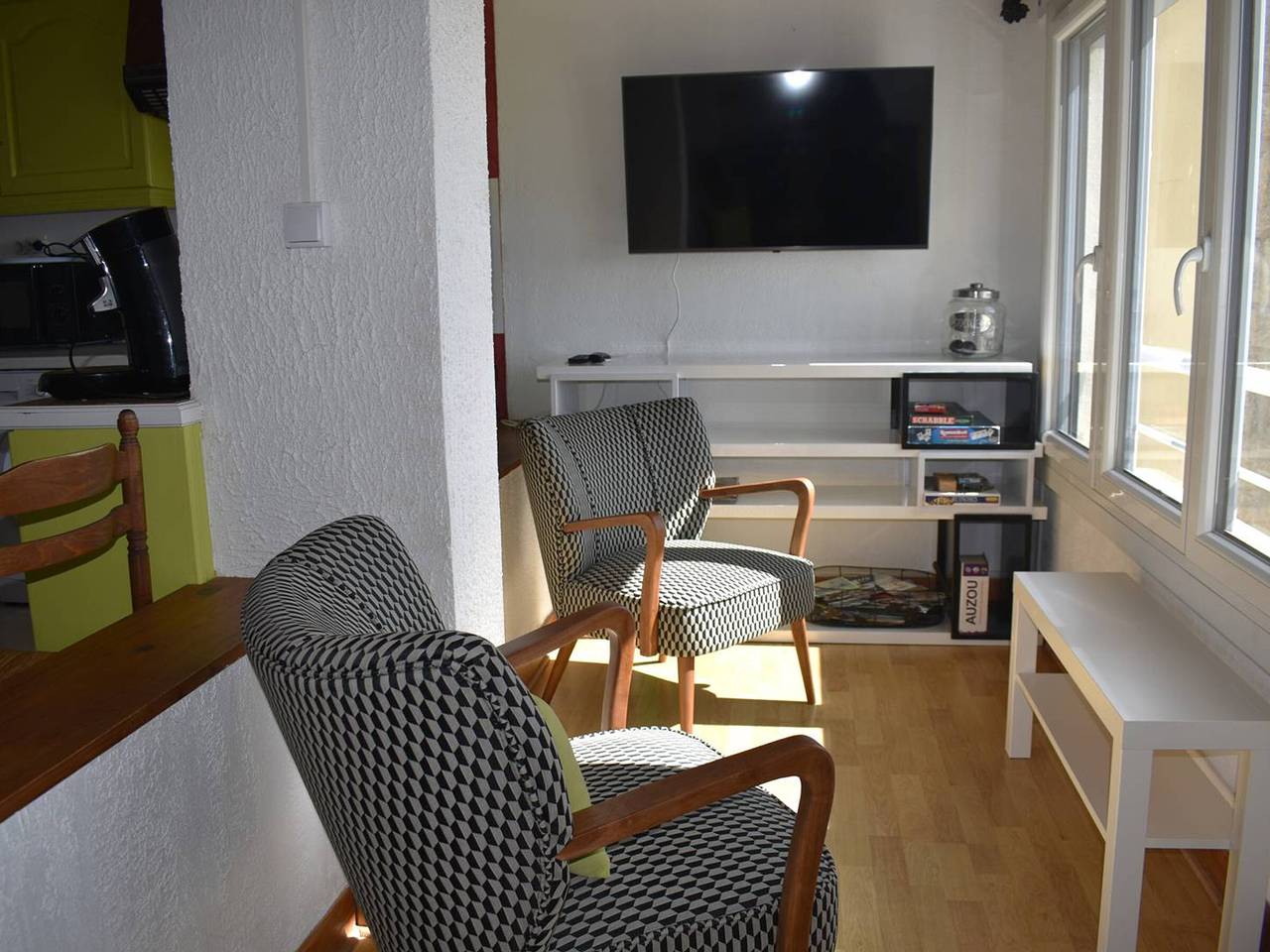 Apartamento entero, Amplio apartamento para 7 en el centro de Font-Romeu con vista a los Pirineos in Font-Romeu-Odeillo-Via, Parque Natural Regional de los Pirineos Catalanes