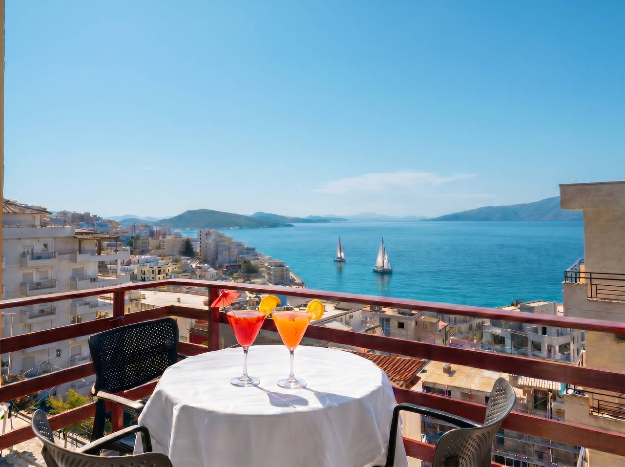 Appartamento intero, Appartamento vacanze per 3 persone con balcone in Saranda, Valona