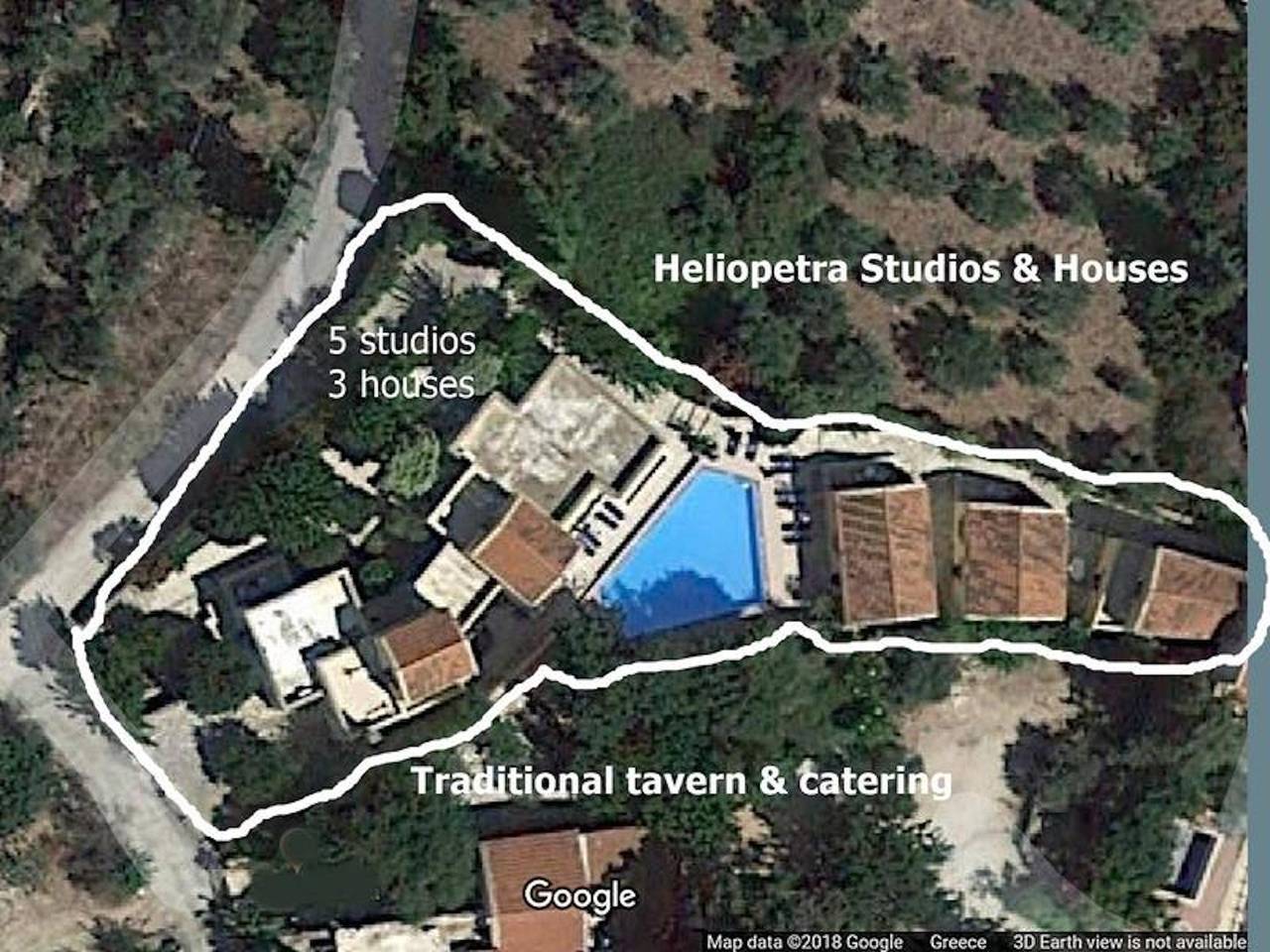 Bungalow dla 13 osób z widok in Douliana, Vamos