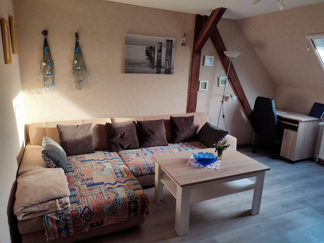 Ganze Wohnung, Ferienwohnung 'Fewo2 Norderaue' mit Gemeinschaftsterrasse und Wi-Fi in Langeneß, Halligen