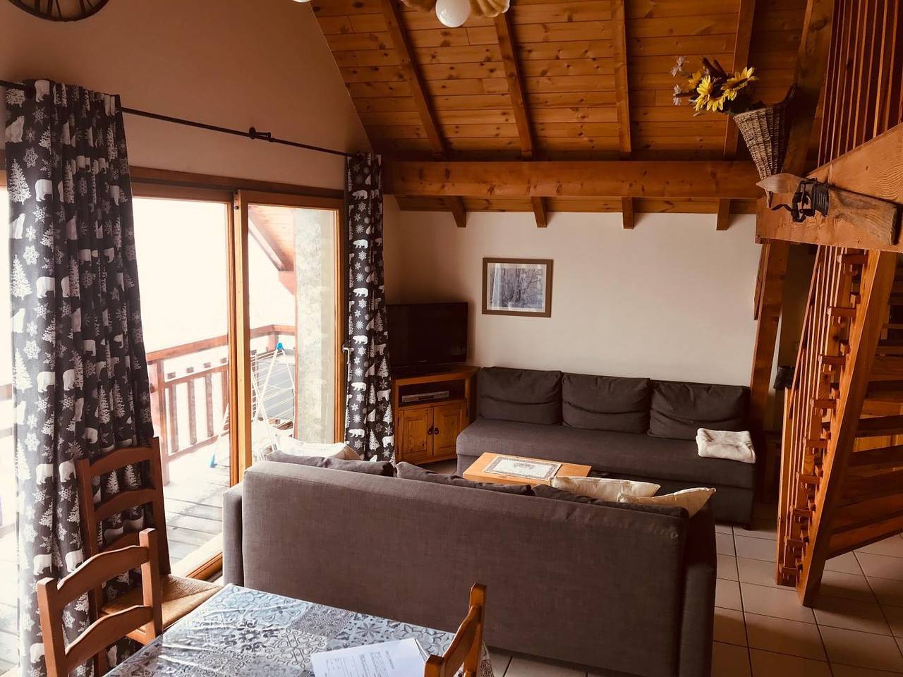 Gîte voor 7 personen met balkon in Orcières, Écrins Nationaal Park