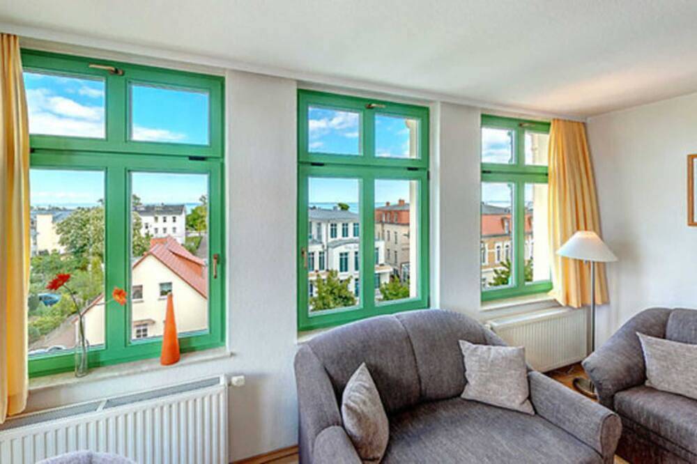 Villa Ostseewarte Whg. 14, Seeblick, Balkon, Fahrstuhl - Villa Ostseewarte, in Drei Kaiserbäder, Heringsdorf