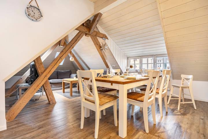 Ferienwohnung für 4 Personen, mit Garten und Seeblick in Stralsund