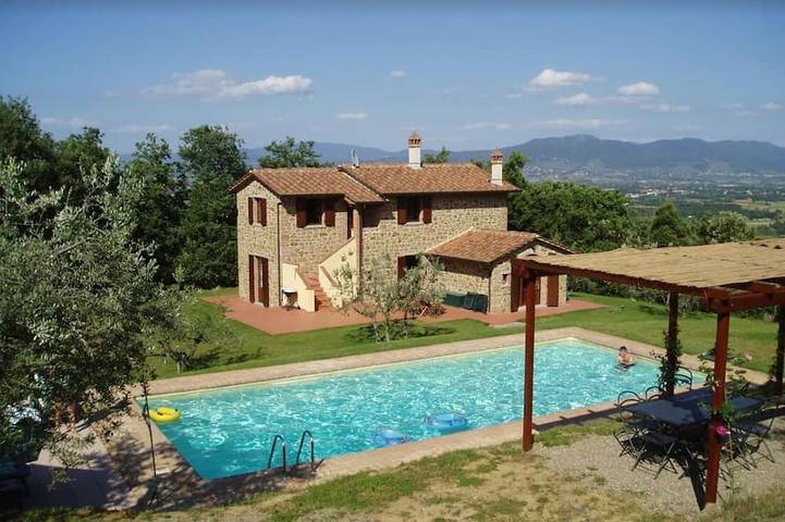 Agriturismo per 8 persone, con giardino, con animali domestici in Civitella in Val di Chiana