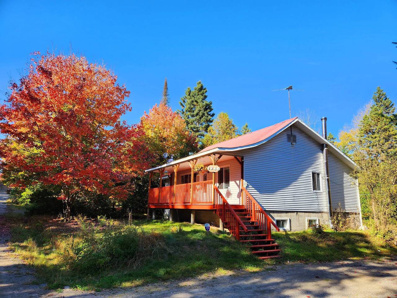 Refugio relajante con chimenea y spa in Quebec