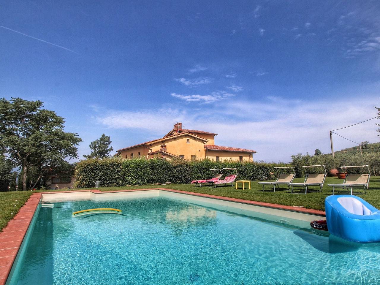 Ganze Wohnung, Ferienhaus in Chianti mit Pool und Aussicht in Castelfranco di sopra, Castelfranco Piandiscò (gemeinde)