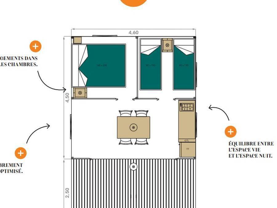 Camping Domaine De La Cigaliere - Canvas and wooden tent 4 persons - Lodge Safari (Non-contractual photos: in the process of being installed) in Le Cannet-des-Maures, Draguignan region